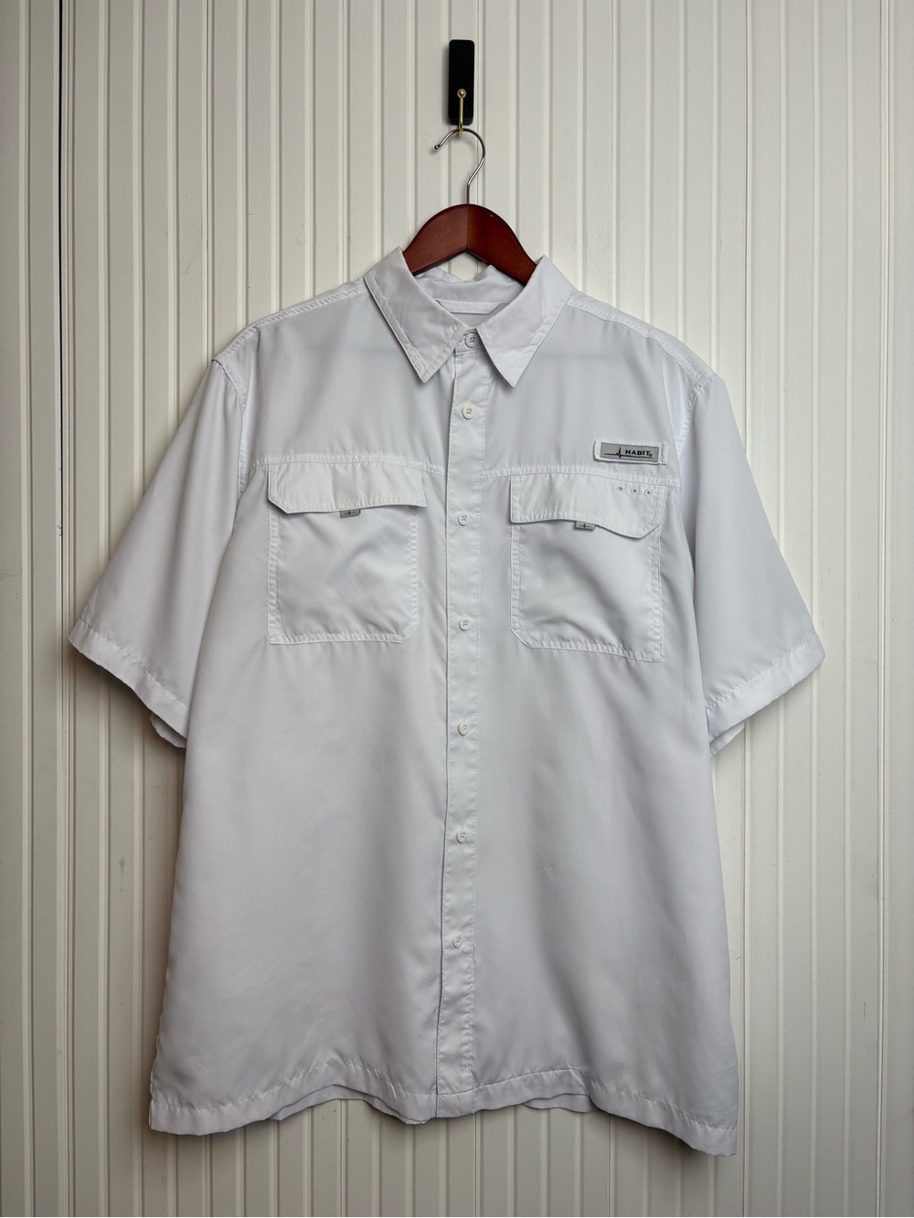 Habit Men’s Collared Shirt L Outpost Fishing Performance Solar Factor UV